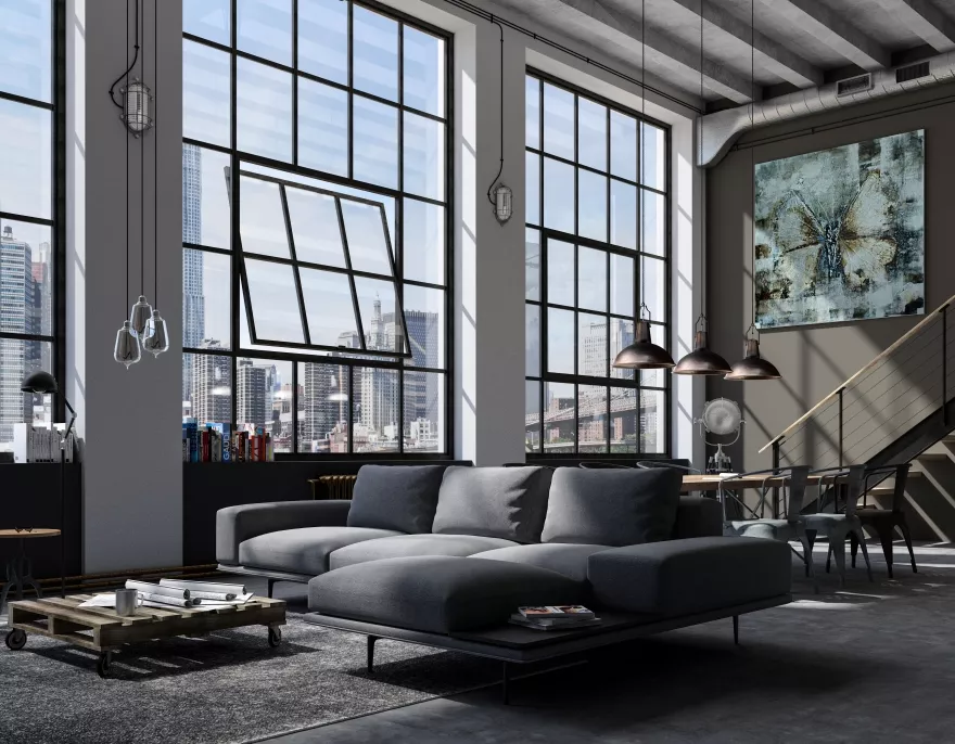 Industrial LOFT Apartment / Interior Design & VR